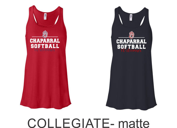 Chap Softball Flowy Tank- 6 design choices