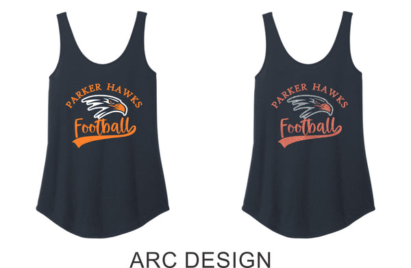 Hawks Football Team District Relaxed Tank-2 designs
