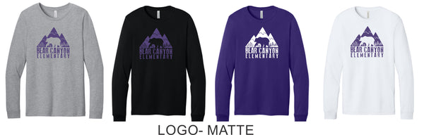 Bear Canyon Bella Canvas Long Sleeve Tee- 4 Designs