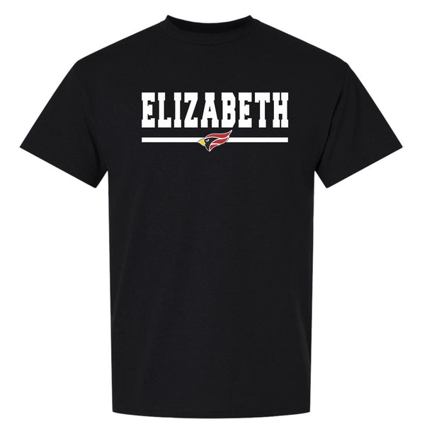 Elizabeth HS Basic Tee BAR Design- Matte or Glitter