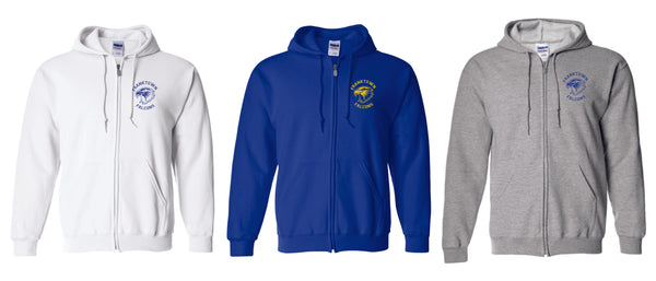 Franktown Zip Up Hoodie- 3 Colors -Matte or Glitter
