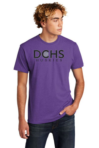 DCHS Volleyball HUSKIES Tee- Matte and Glitter