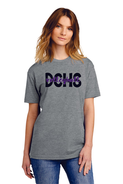 DCHS Volleyball SCRIPT Tee- 4 Colors