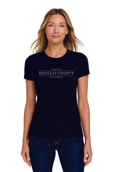DCHS Volleyball CLASSIC Softsyle Tee- Matte and Glitter