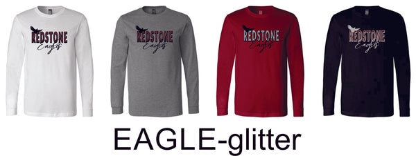 Redstone Unisex Long Sleeve Tee- 3 designs- Matte or Glitter