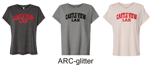 Castle View LAX Ladies Vintage Wash Tee- 4 designs