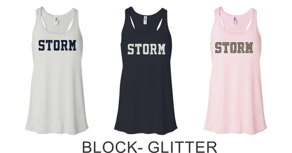 Storm Baseball Flowy Tank- 3 designs