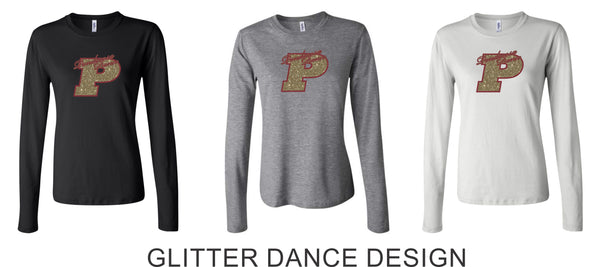 Pondo DANCE TEAM Ladies Bella Canvas Long Sleeve Tee- 3 colors