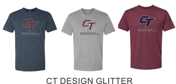 CT Baseball Unisex Tee- Matte or Glitter