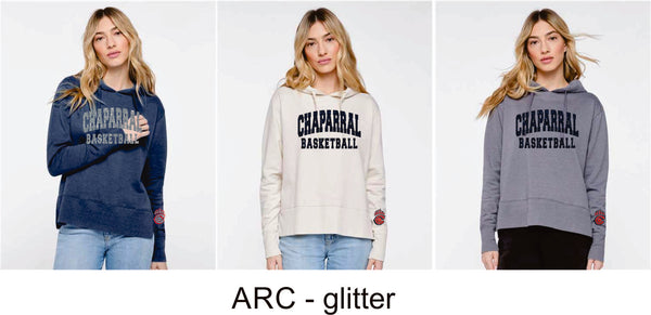Chap Basketball Vintage Wash Hoodie- Matte or Glitter