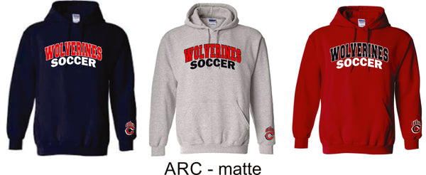 Chap Soccer Hooded Sweatshirt- 6 Designs- Matte and Glitter