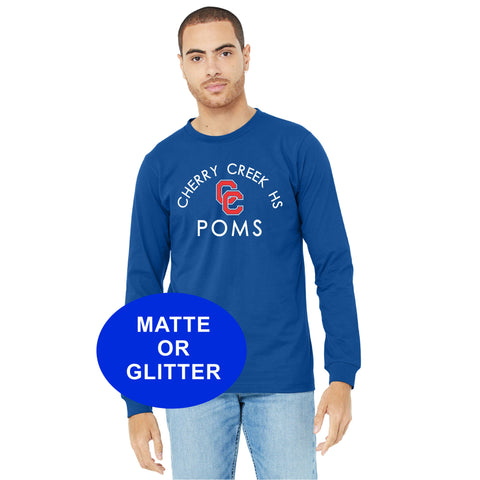 Creek Poms Unisex Long Sleeve Tee- 2 Designs