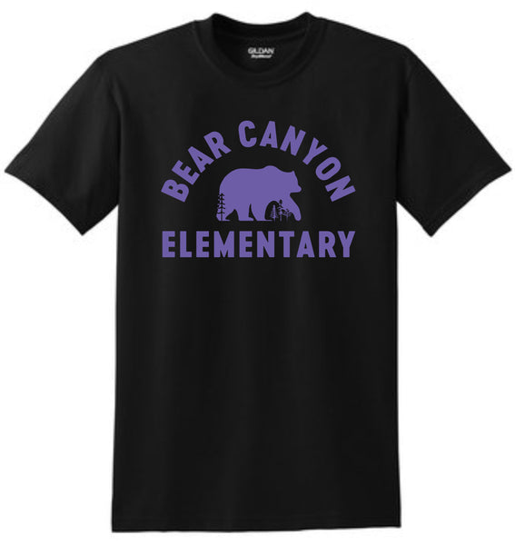Bear Canyon Basic Tee BEAR Design- Matte or Glitter