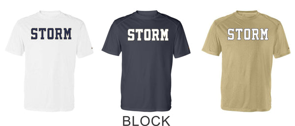 Storm Baseball Wicking Tee- Youth, Ladies, Adult Sizes