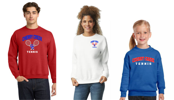 Creek Tennis Crewneck Sweatshirt - Adult and Youth