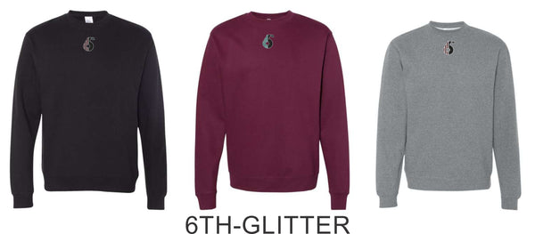 6th Tool Crewneck Sweatshirt- matte and glitter