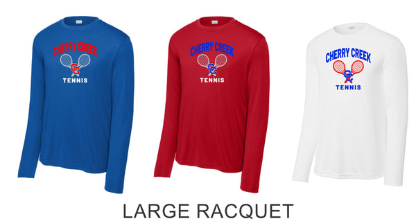 Creek Tennis Wicking Long Sleeve Tee- Youth, Ladies, Adult Sizes