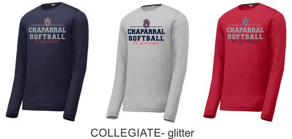 Chap Softball Long Sleeve Tee- 6 design choices