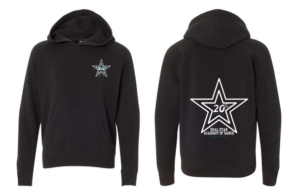 Dual Star 20th ANNIVERSARY STAR Hoodie- Ladies, Youth, and Unisex