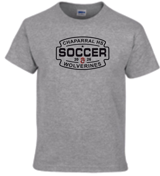 Chap Soccer Basic SOCCER Tee- Matte or Glitter