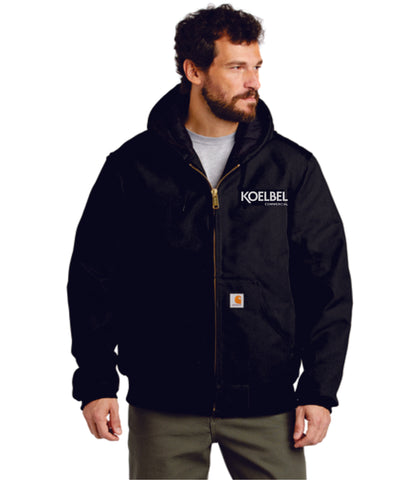 KOELBEL Commercial Carhartt Quilted-Flannel-Lined Duck Active Jacket