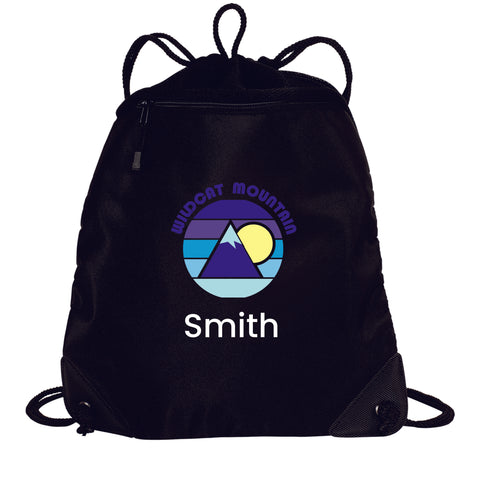 Wildcat Mountain Mesh Trim Drawstring Bag