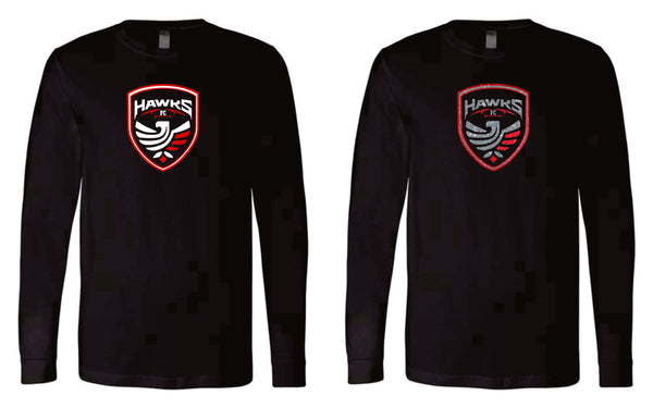 CO Hawks FC Long Sleeve Tee- Matte or Glitter