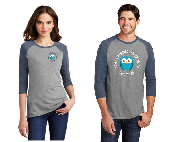 DCSD ECE South Ladies or Unisex Raglan Tee