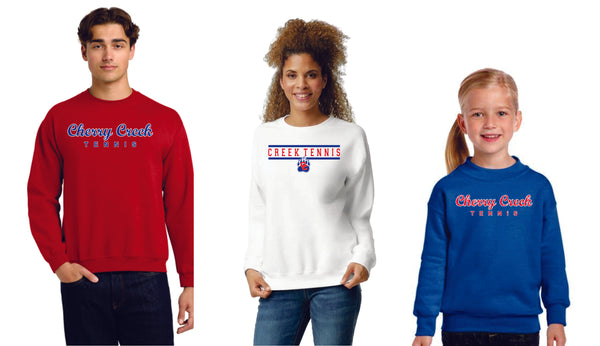 Creek Tennis Crewneck Sweatshirt - Adult and Youth