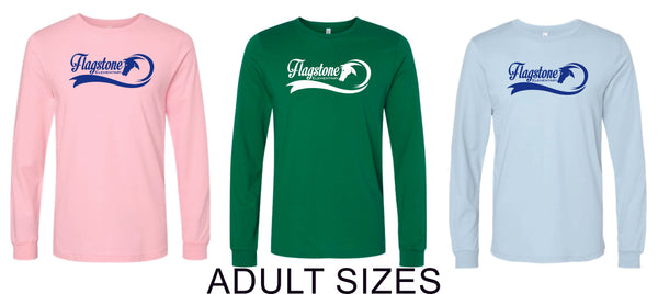 Flagstone Long Sleeve Color Tee- Youth and Adult Sizes- MATTE DESIGN