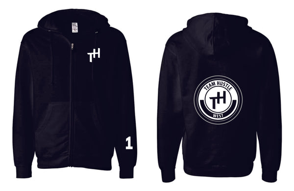 Team Hustle West Zip Up Hoodie- 3 Designs