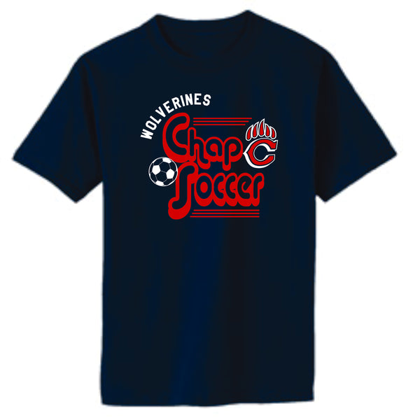 Chap Soccer Basic RETRO Tee- Matte or Glitter