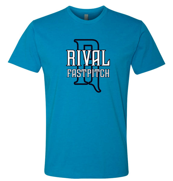 Rival Fastpitch Unisex BIG LOGO Tee- matte and glitter