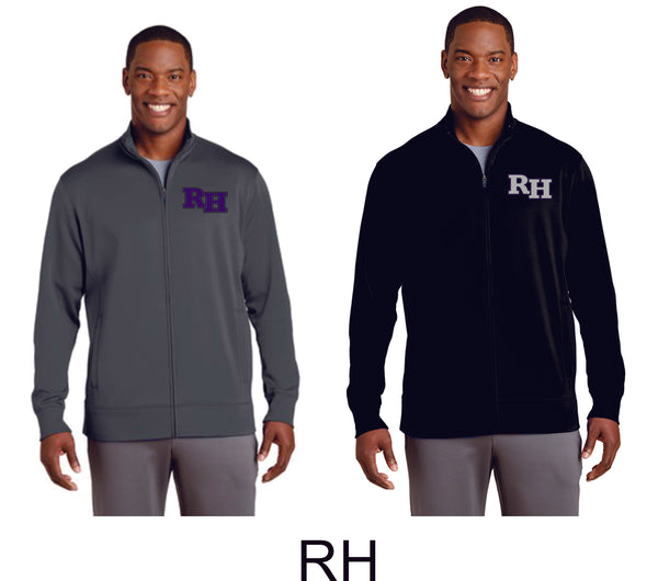 RHMS Unisex or Ladies Sport Wick Fleece Full Zip Jacket