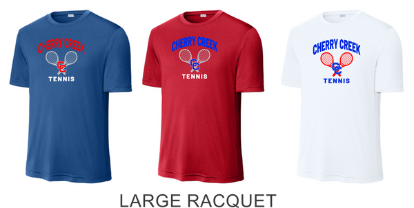 Creek Tennis Wicking Tee- Youth, Ladies, Adult Sizes- 3 Designs
