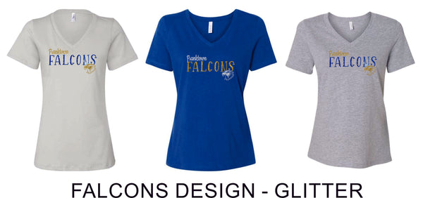 Franktown Ladies V-Neck Tee- 3 Designs