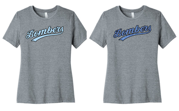 Bombers Bella Canvas Ladies Tee- 4 Colors- Matte or Glitter