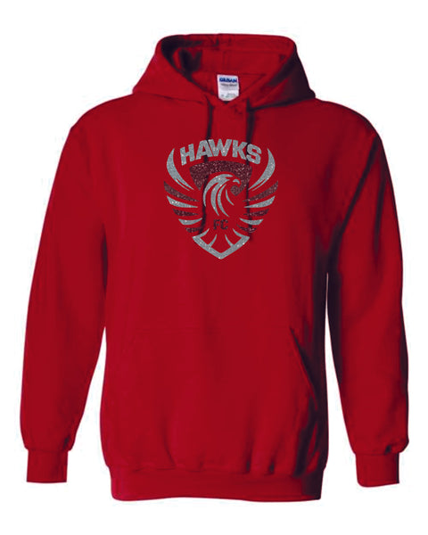 Colorado Hawks Soccer Hoodie- Matte or Glitter