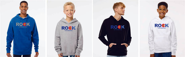 ROCK Swimming Unisex and Youth Hoodie- 4 colors- Matte or Glitter