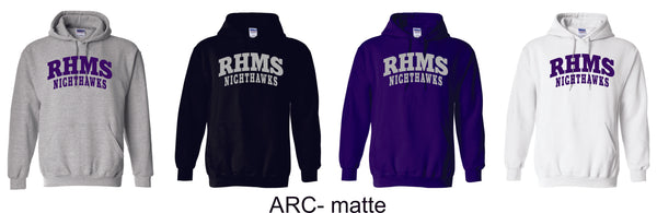 RHMS Basic Hoodie- 4 Designs- Matte or Glitter