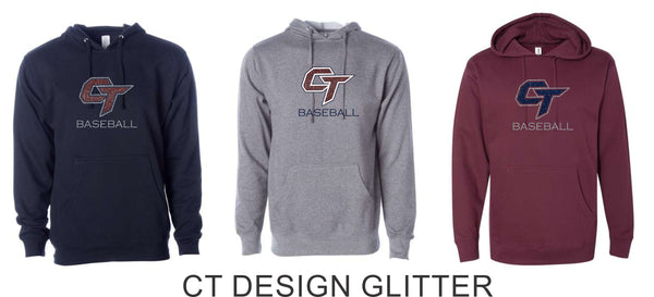 CT Baseball Hoodie- Adult and Youth