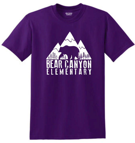 Bear Canyon Basic Tee LOGO Design- Matte or Glitter