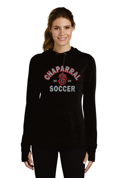 Chap Soccer Ladies Wicking Triblend Hoodie- Matte or Glitter