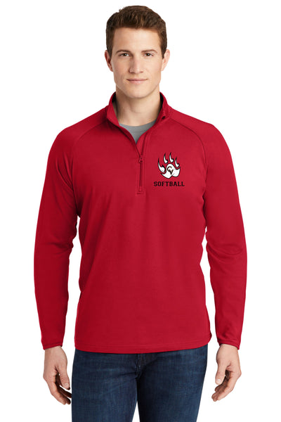 CV Softball Unisex 1/4 Zip Pullover- Embroidered Design