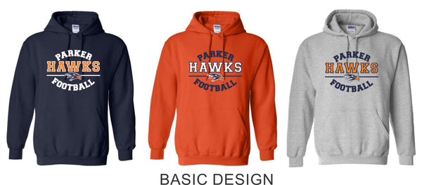 Hawks Football Team Hoodie- 2 Designs