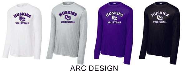 DCHS Volleyball Wicking Long Sleeve Tee- Youth, Ladies, Adult Sizes