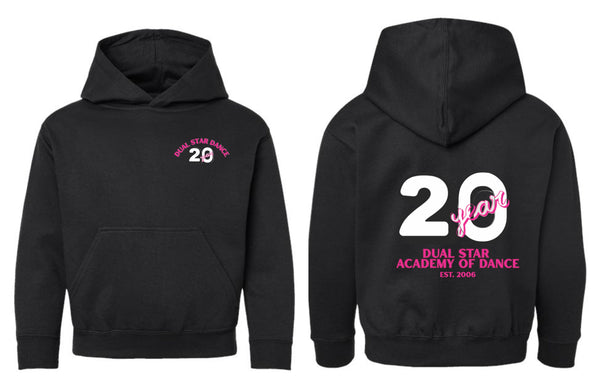 Dual Star 20th ANNIVERSARY BIG 20 Hoodie- Ladies & Youth
