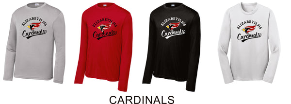 Elizabeth HS Wicking Long Sleeve Tee- Adult, Ladies, Youth Sizes