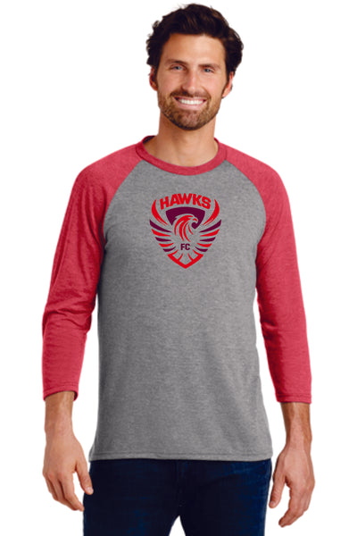 Colorado Hawks Soccer Unisex Raglan- Matte or Glitter