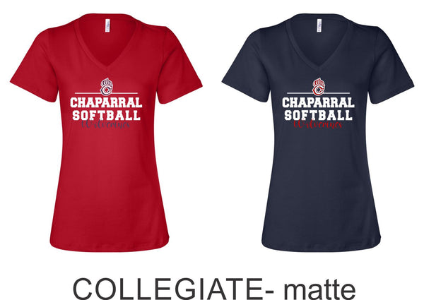 Chap Softball Ladies Tee- 6 design choices